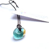 Recycled Whisky Bottle Glass Bead, No Chain, Opal and Gold
