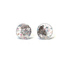 Glass and Palladium Midi Mottled Stud Earrings, Skye