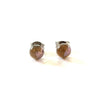 Darjeeling and Palladium Handmade Glass Stud Earrings