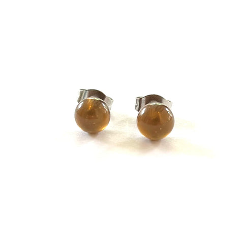Darjeeling Handmade Glass Stud Earrings