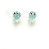 Ghostie Studs, Handmade Glass and Surgical Steel
