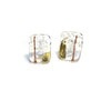 Sapporo Handmade Glass Panel Stud Earrings