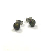 Bronze Handmade Glass Stud Earrings