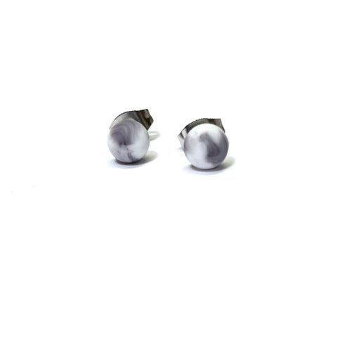 Limited Edition Frosted Agate Mini Studs