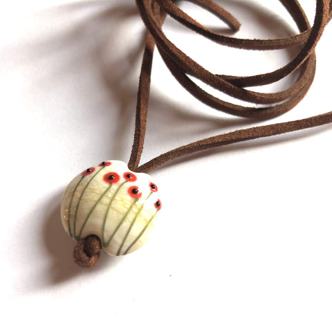 Morris Poppy Pendant