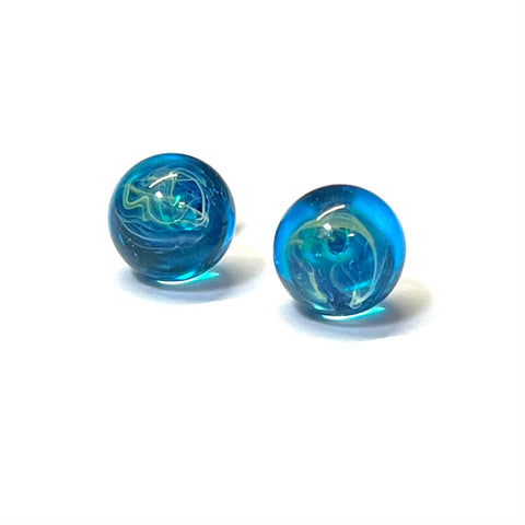 Polaris Celestial Studs, Handmade Glass