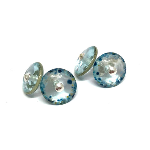 Rockpool Handmade Glass Cufflinks