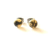 Frosted Cinder Handmade Glass Mini Stud Earrings