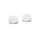 White Pastille Studs