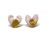 Limited Edition Watermelon and Gold Heart Studs
