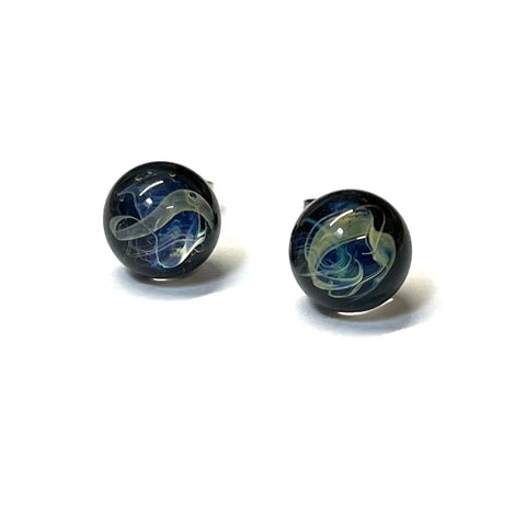 Centaurus Celestial Studs, Handmade Glass