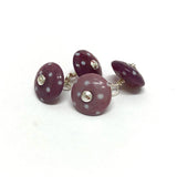 Dotty Plum Handmade Glass Cufflinks