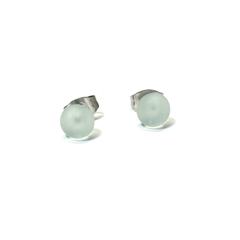 Limited Edition Frosted Opal Mini Studs