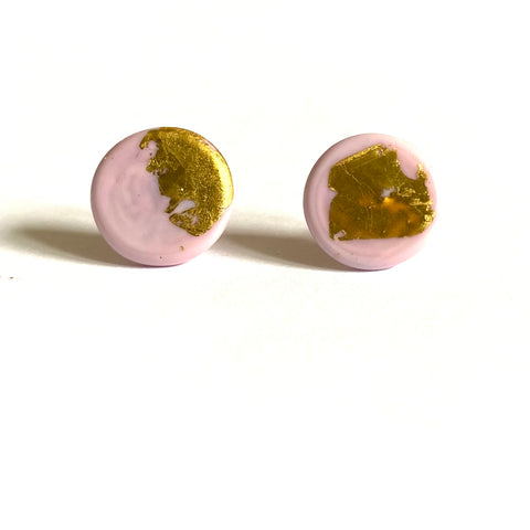 Wonky Cherry Blossom Button Studs Different Sizes