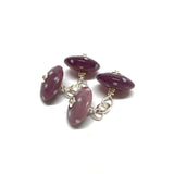 Dotty Plum Handmade Glass Cufflinks